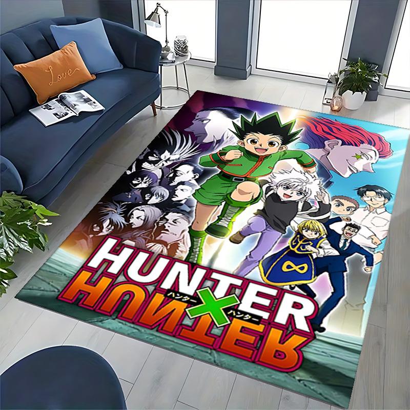 1pc Hunter x Hunter Anime Character Office Chair Mat - Anti-Slip Carpet for Desk, Anime Themed Decor, Gift Idea for Fans.U040