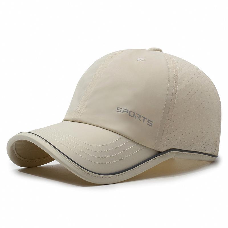 Spring Summer Reflective Strip Thin Baseball Cap Women Men Breathable Outdoor Sunshade Sunscreen Quick-Drying Cap