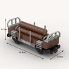MOC Train Carriage Model, Rail Transport Vehicle, Coal Transport Vehicle, Rail Lift Pole Indicator Light, Train Accessories