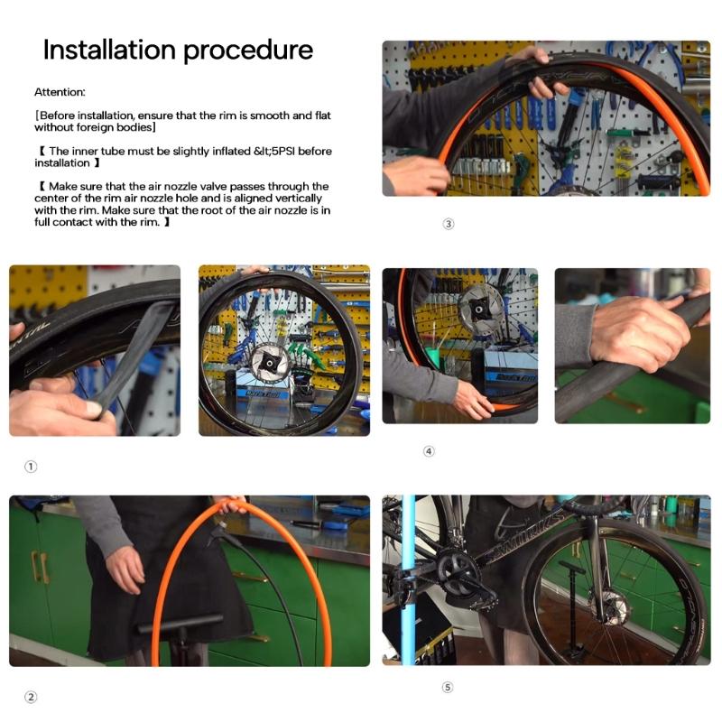 Camere d'aria per biciclette da strada leggere, resistenti alle forature, ricambio per biciclette, camera d'aria interna per pneumatici, durevole