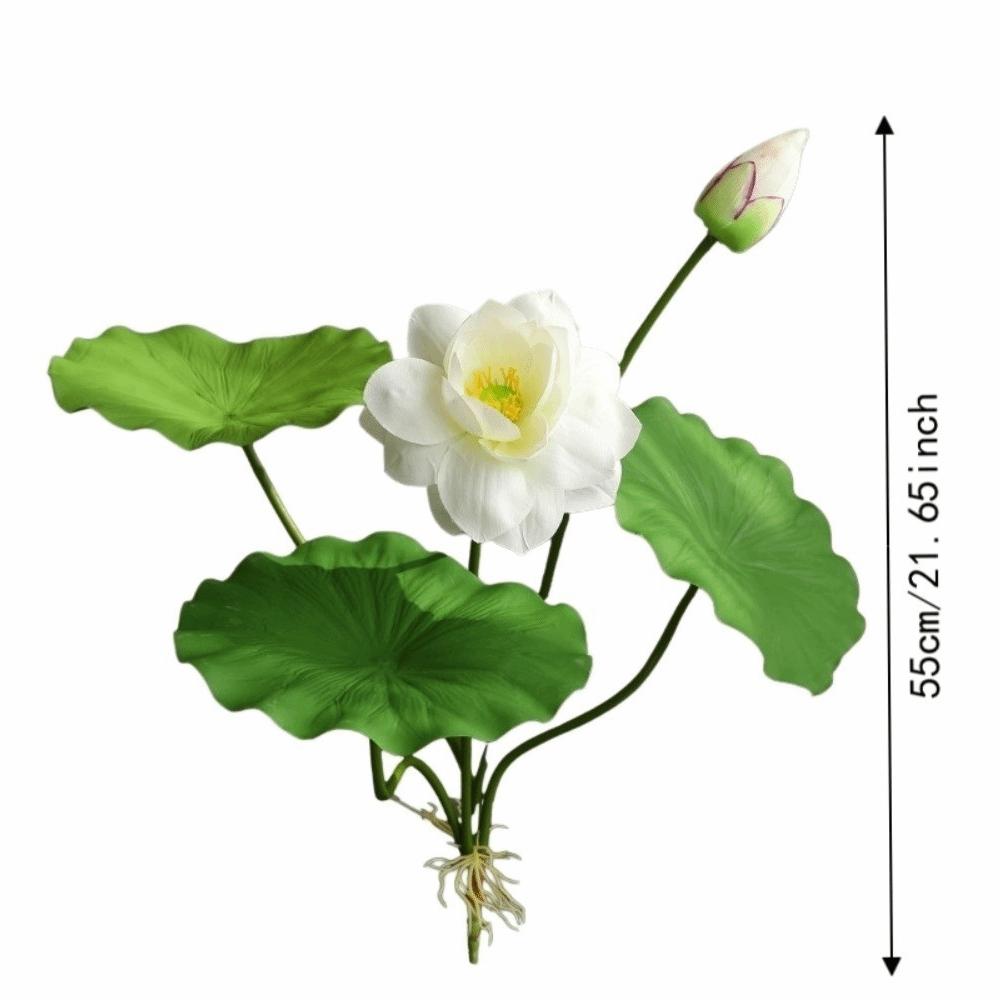 Chinesische künstliche Blumenast 55cm Fake-Blumen Seidenlotusblume Hochzeitsdeko