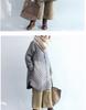 Diamond Quilted Chinese Style Women's Mid-Length Cotton Jacket - Retro, Simple, and Versatile