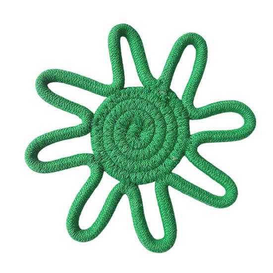 Sunflower Cotton Rope Coaster, Handmade Heat Insulation Mat for Table, Nordic Style Placemat for Pots And Cups