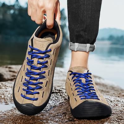 Erste Schicht Schweinsleder Outdoor wasserdicht und abriebfest Wanderschuhe Herren Camping Sport rutschfest Wandern Modetrend Freizeitschuhe