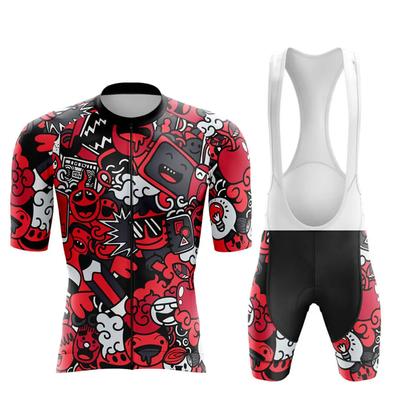 2026 Cartoon Cycling Clothing Men Ropa Ciclismo MTB Cycling Clothes Short Sleeve Bike Short Maillot Ciclismo Jersey Set Cycling Suits
