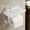 Antique Carved Tissue Roll Rack Vintage Paper Dispenser Bathroom Accessory Storage Rack  Toilet