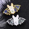 Bat Quirky Cartoon Design Enamel Pin Fun Halloween Badge Fashionable Gift For All Ages