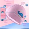 Kids' Cartoon Swim Cap with Waterproof Ear Protection & High Elasticity - Comfortable PU Cap for Boys & Girls, Customizable Logo Available.