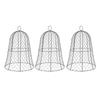 10 Packs Black Garden Chicken Wire Cloche Thickened Construction Plant Protector Cloche Cover