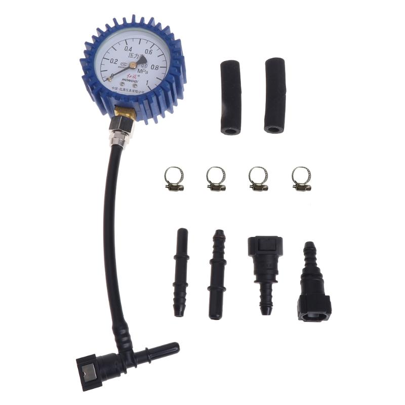 Motorcycle Car Fuel Pressure Gauge Car Gasoline Pressure Gauge Meter Tester Tool 964E