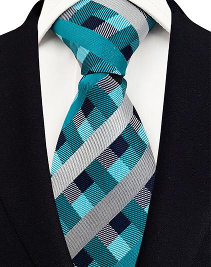 8 cm Tie Men Gravatas Plaid Checks Neckties Stripes Novelty Design Wedding Party Neck Ties Mens Shirt Accessories Gravatas