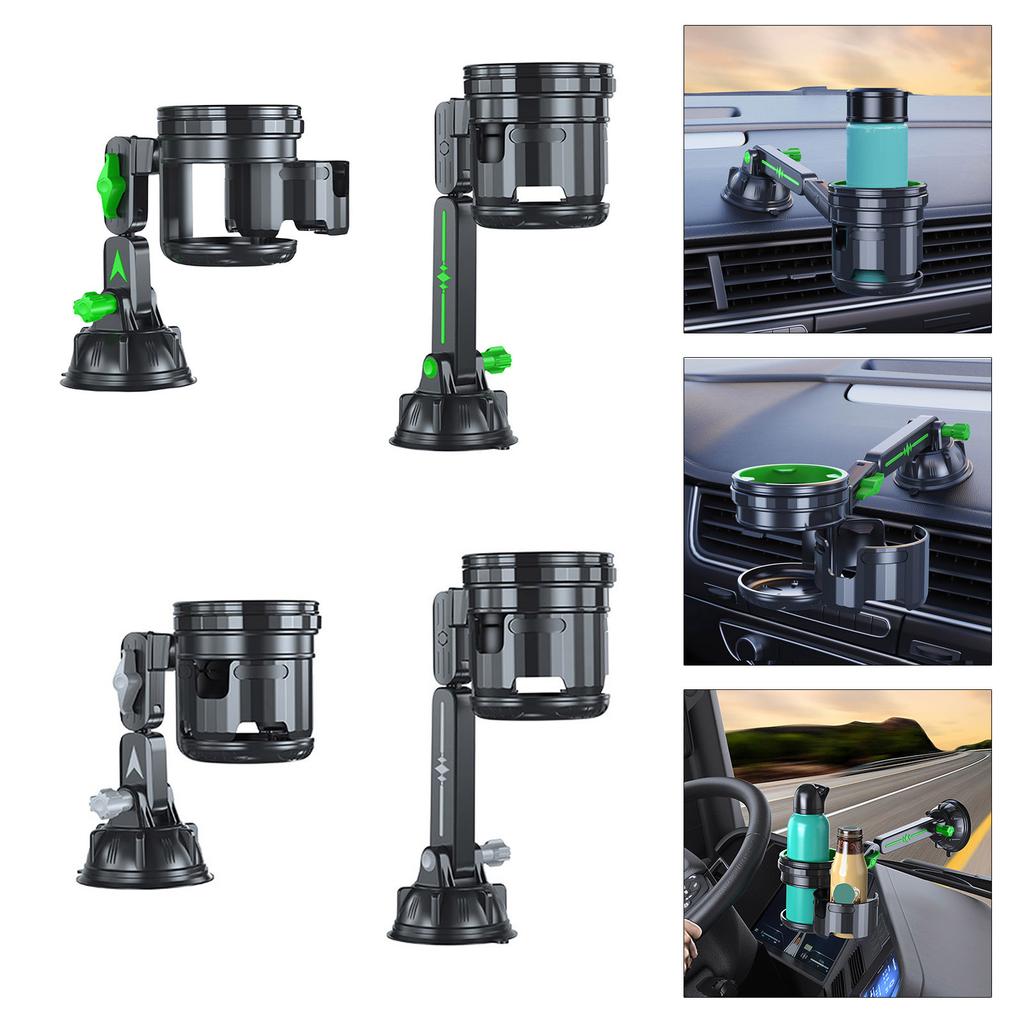 Car Cup Mount Anti Slip & Wear Resistant Convenient Car Cup Stand Car Drink Organizers Upgrades for Frequent Travelers