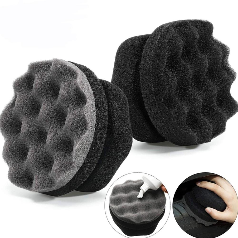 Car Tire Waxing Polishing Sponge Pads Auto Car Detail Polishing Disc Black Tire Cleaning Tool Removes Scratches Detail Brush