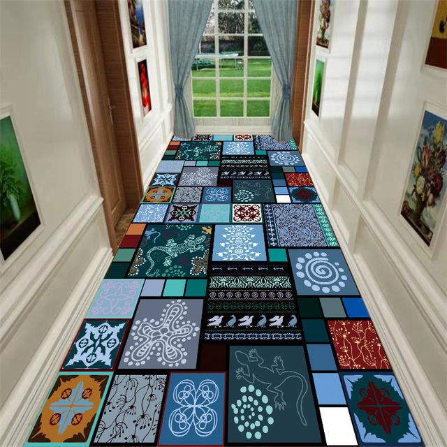 Fashion Simple Corridor Carpet Aisle Home Kitchen Non -Slip Strip Living Room Bedroom Room Decoration Corridor Porch Door Mat