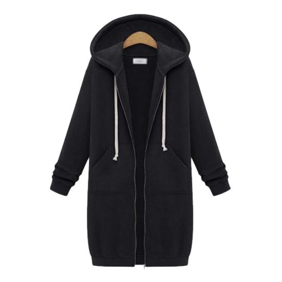 Zip Up Hoodies for Women Oversized Fleece Long Tunic Hooded Sweatshirt Fall Winter Casual