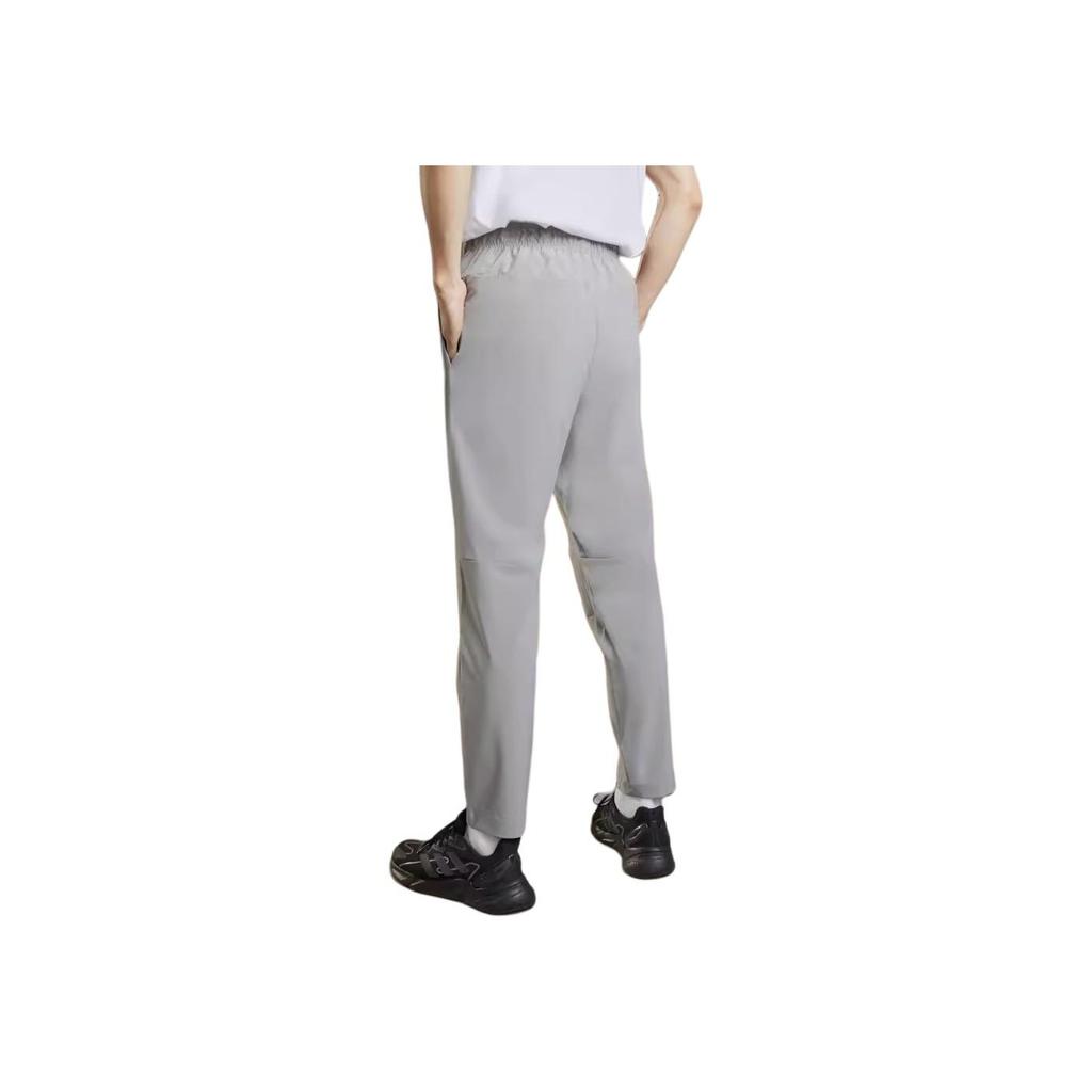 Adidas Solid Color Comfortable Lightweight Mid Waist Casual Pants Men Bottoms Ice-Grey JI9062