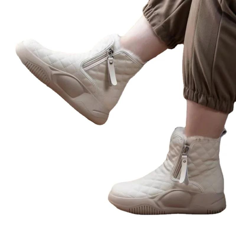 Fashion Thick Bottom Side Chain Warm Comfortable Snow Boots for Women In 2024 Winter New Fashion Casual Casual Short Boots for Women’s