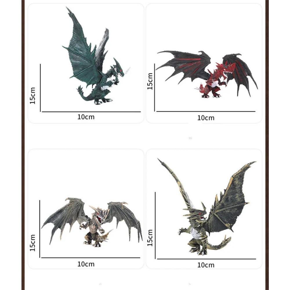 Kinder Dinosaurier Monster Modell Figur Spielzeug 3D Fliegender Drache mit Flügeln für Jungen Geschenk Desktop Ornamente