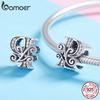 BAMOER Genuine 925 Sterling Silver Letter P Alphabet Beads Charms Fit Charm Bracelets & Bangles DIY