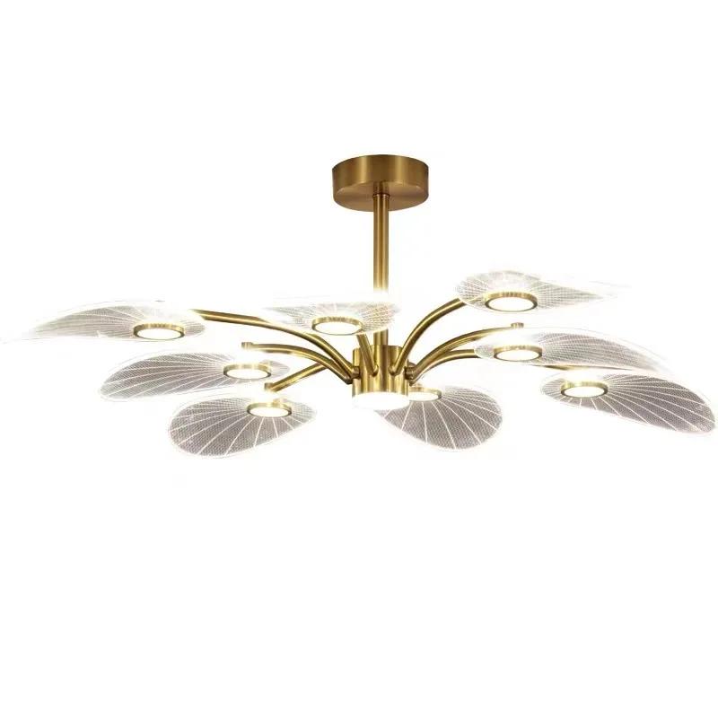 Modern Luxury Chandelier LED three colors dimming Living Room Dining Room Hotel Bedroom Home Indoor Lighting