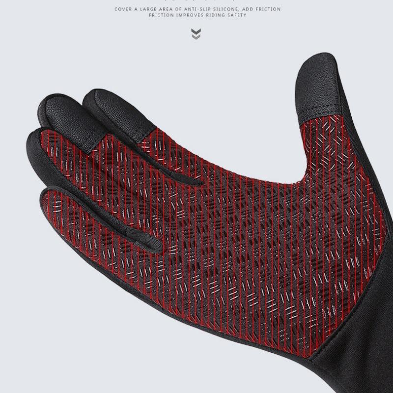 Outdoor Sports Gloves, All Finger, Autumn and Winter Gloves, Touch Screen, Anti Slip, Waterproof, Windproof, Brushed Warm, Skiing, Mountaineering,