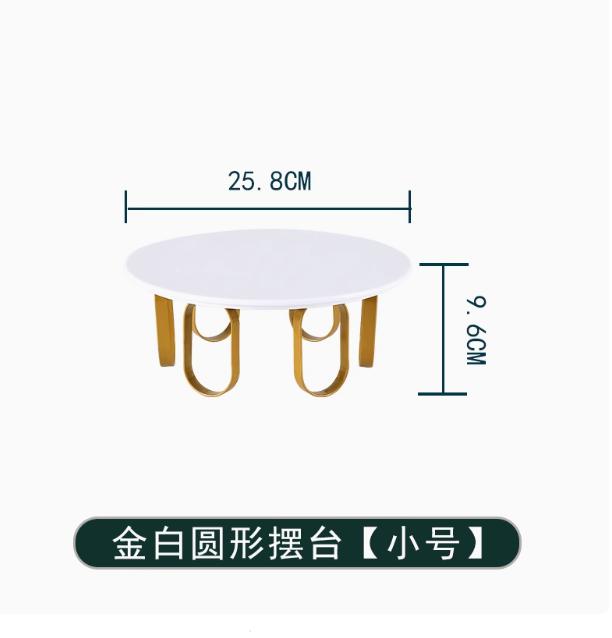 Metal Ceramic Cake Stand High Footed Dessert Plate Dim Sum Rack Bread Plate Fruit Plates Refreshments Tray Sushi Plates