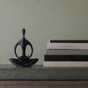 Yousheng Minimalist Zen Humanoid Sculpture Ornament, 3D Printed Abstract Figurine with Smooth Surface And Delicate Texture, Compact Home Decoration