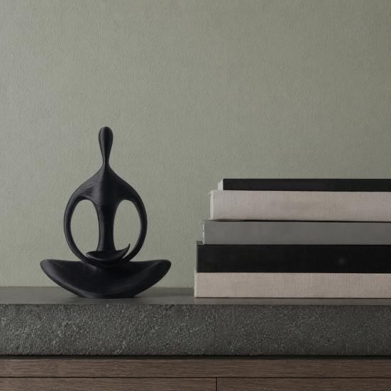 Yousheng Minimalist Zen Humanoid Sculpture Ornament, 3D Printed Abstract Figurine with Smooth Surface And Delicate Texture, Compact Home Decoration