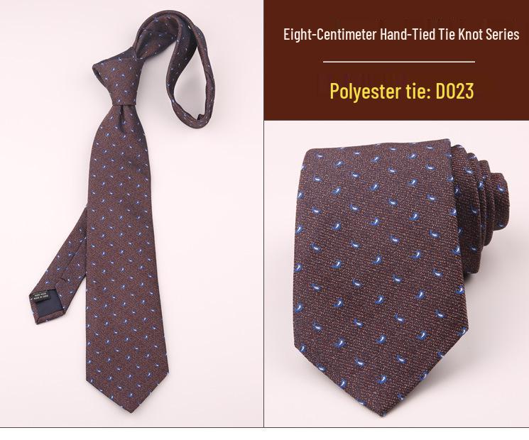 8cm Men's Formal Striped Plaid Tie for Business, Wedding, or Professional Wear - Black or Red, Korean Style