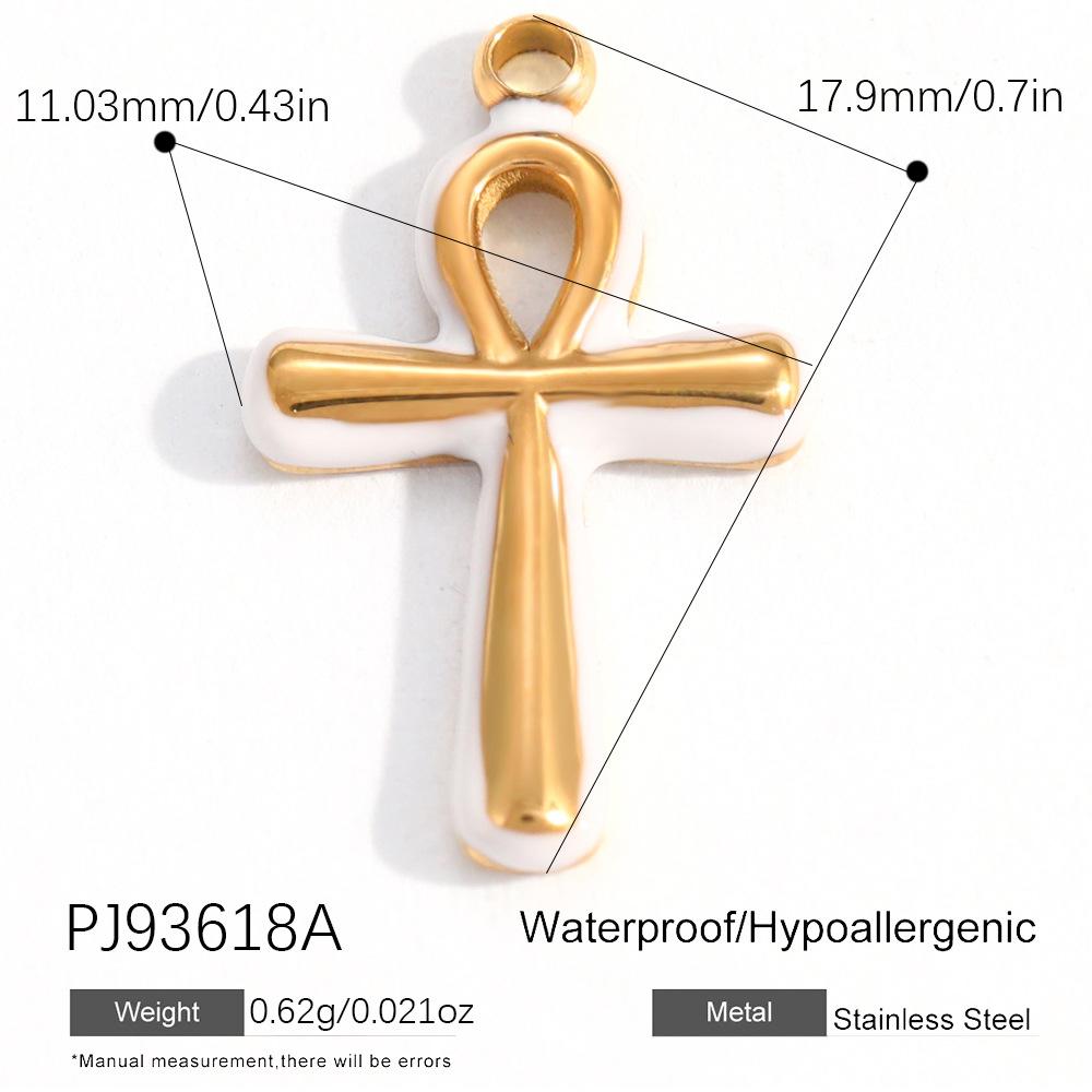 Heart Cat Dog Owl Oil Drop Ocean Style Pendants 18K Gold Plated Stainless Steel Charms Fashion Jewelry Gold Pendants