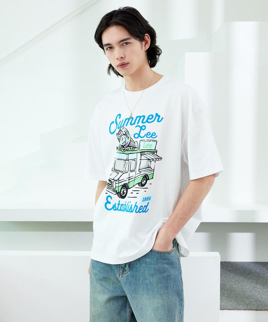 LEE Summer Lee Riders Graphic T-Shirt White
