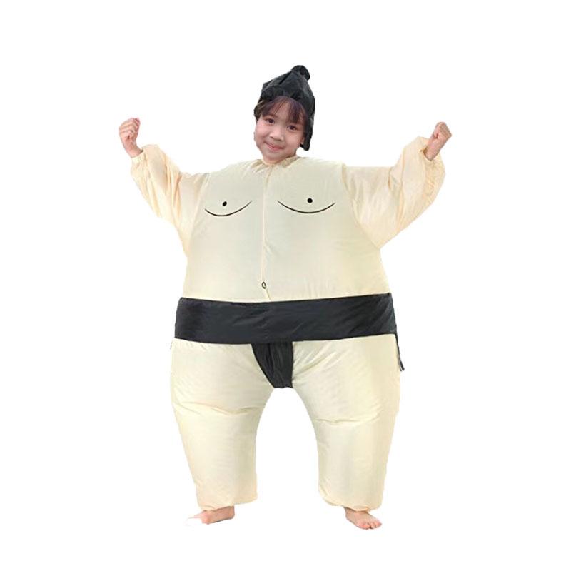 Multicolor Sumo Inflatable Costume for Parent-Child Stage Performance