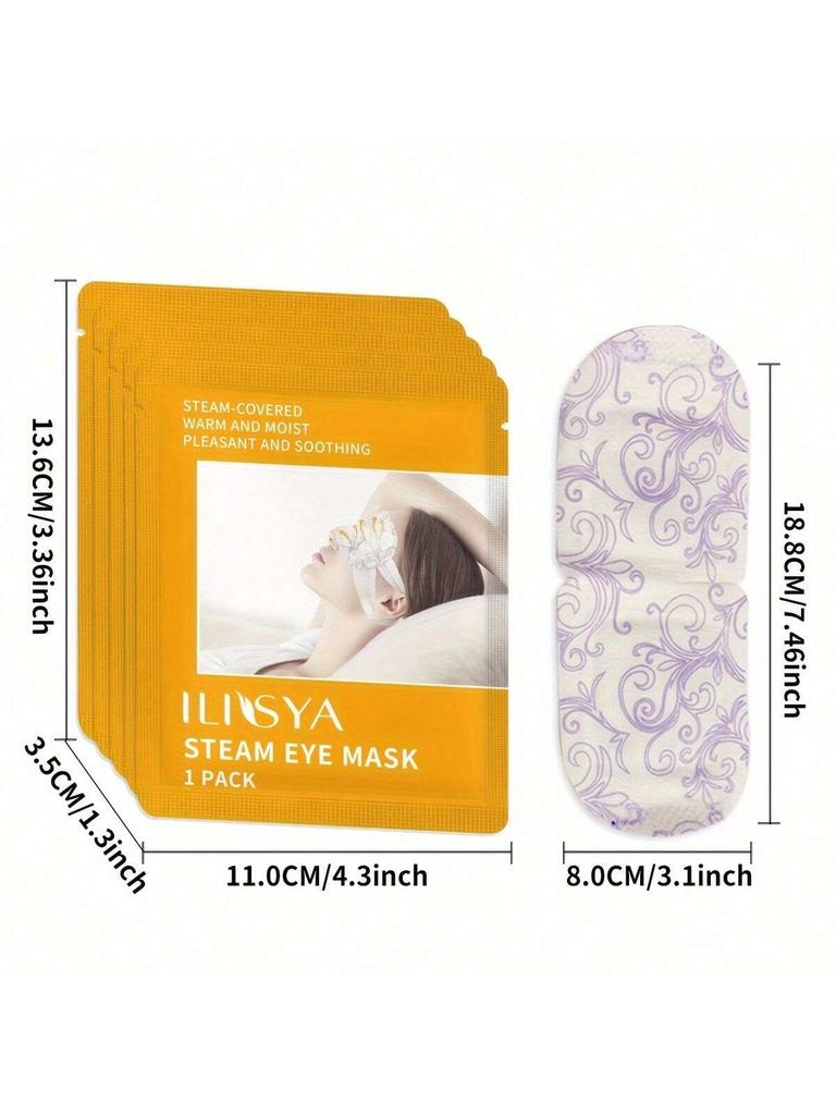 1pc Disposable Lavender Steam Eye Mask, Suitable For Men And Women To Relieve Eye Fatigue Sleep Eye