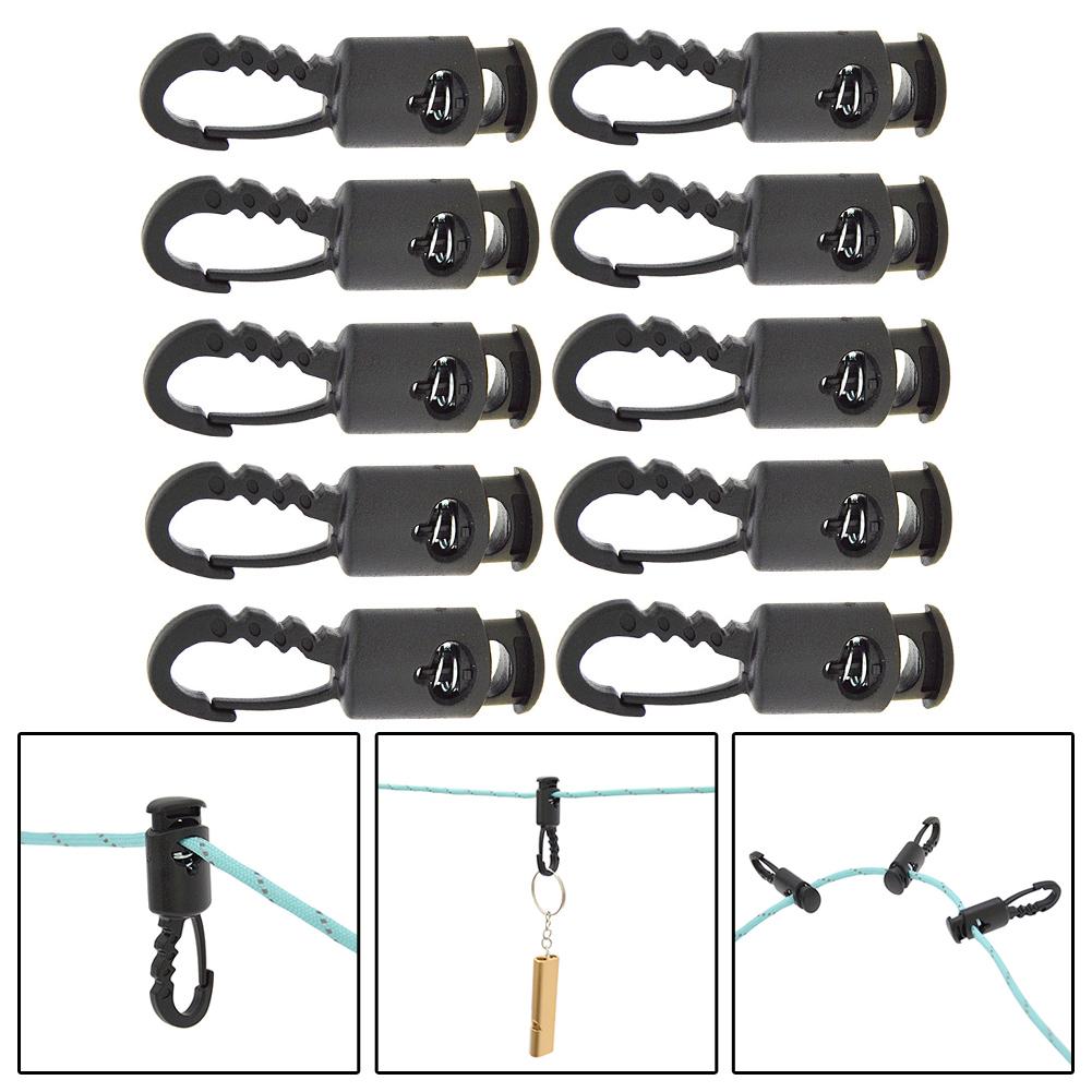 Secure and Quick To Use Awning Hook Clamp for Tent Wind Ropes Pack of 10