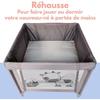 BAMBISOL - Parc/Berceau Bébé Pliant 90x90cm avec 2 Niveaux de Couchage - Sac de Transport, Espace de Jeux