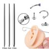Ear Stud Puncture Connecting Pin Stainless Steel Dermal Piercing Tool Skin Piercing