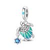 925 Silver Luminous Blue Ocean Series Octopus Starfish Charms Beads For Women Fit Bracelet DIY Jewelry Gifts