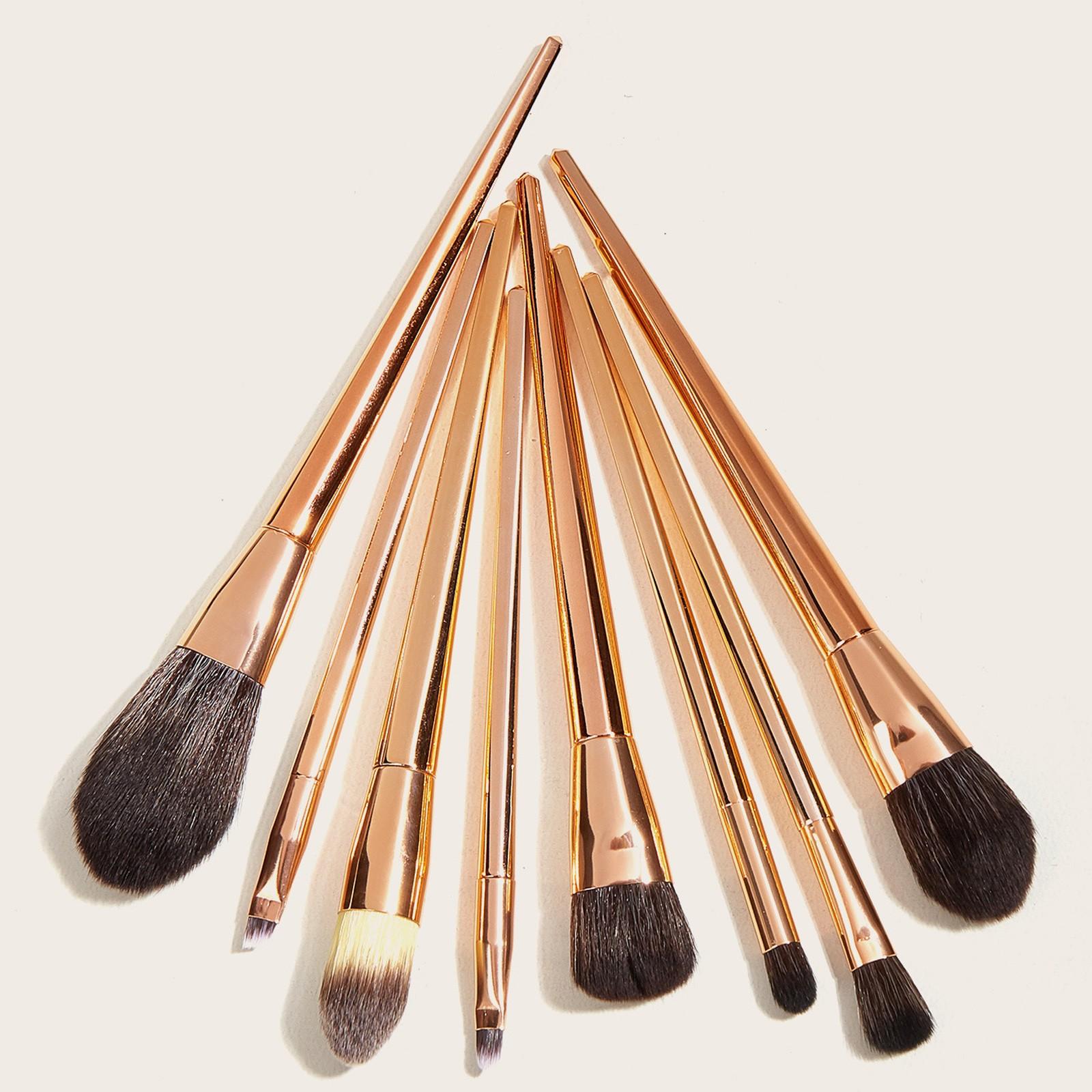 

Make Up Foundation Eyebrow Blush Cosmetic Concealer Brushes золотой
