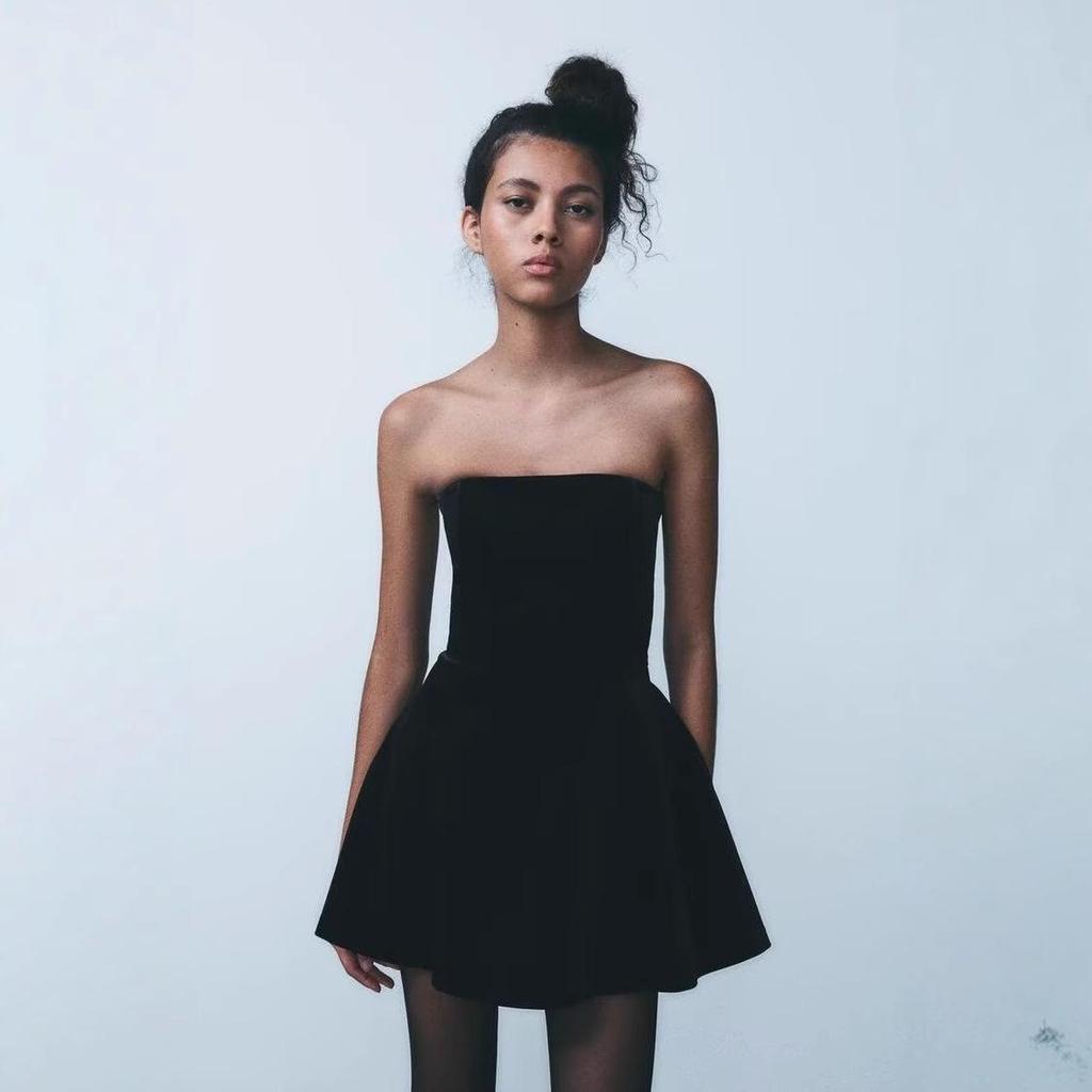 2024 Autumn/Winter High-End Velvet Jumpsuit Dress for Women
