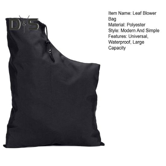 Geantă de suflare a frunzelor din țesătură Oxford 420D, impermeabilă, pentru colectarea resturilor de suflantă de frunze. Geantă universală de depozitare cu fermoar de jos pentru suflarea de frunze în curte.