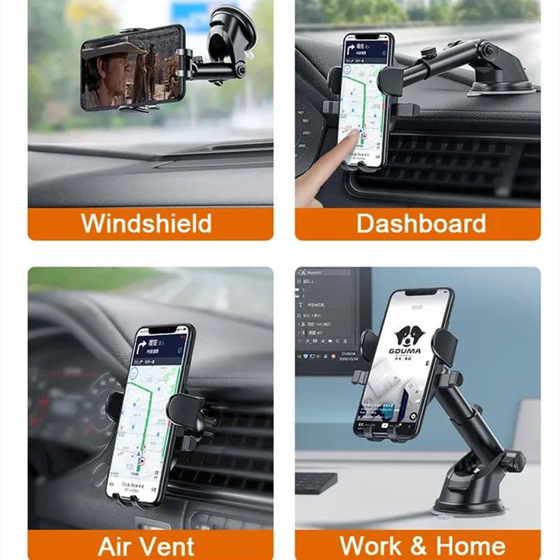 Sucker Autotelefonhalter Halterung Ständer Saugnapf Smartphone Mobile Handy Unterstützung in Autohalterung für iPhone Xiaomi Huawei Samsung