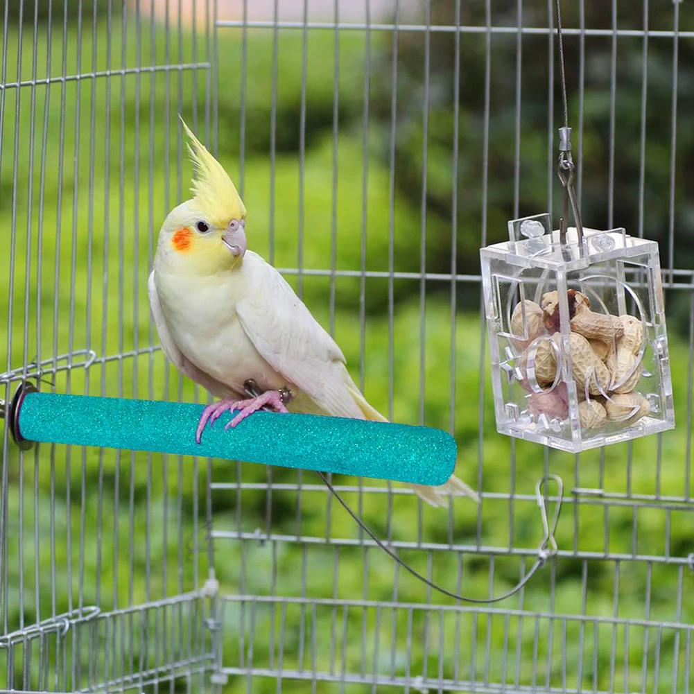 Bird Claw Beaks Grinding Bar Standing Stick Parrot Station Pole Bird Funny Supplies Parrot Grinding Stand Claws Cage Accessories