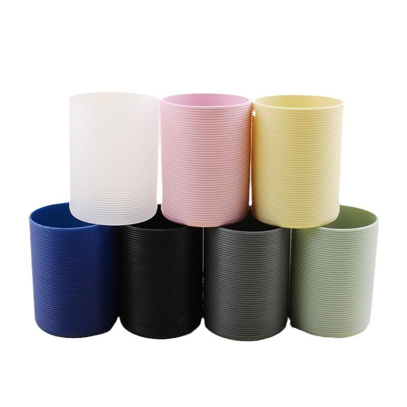 6.5*8.5Cm Insulated Silicone Protective Sleeve For Water Bottle Anti-Slip Protection Covers Reusable Silicone Sleev