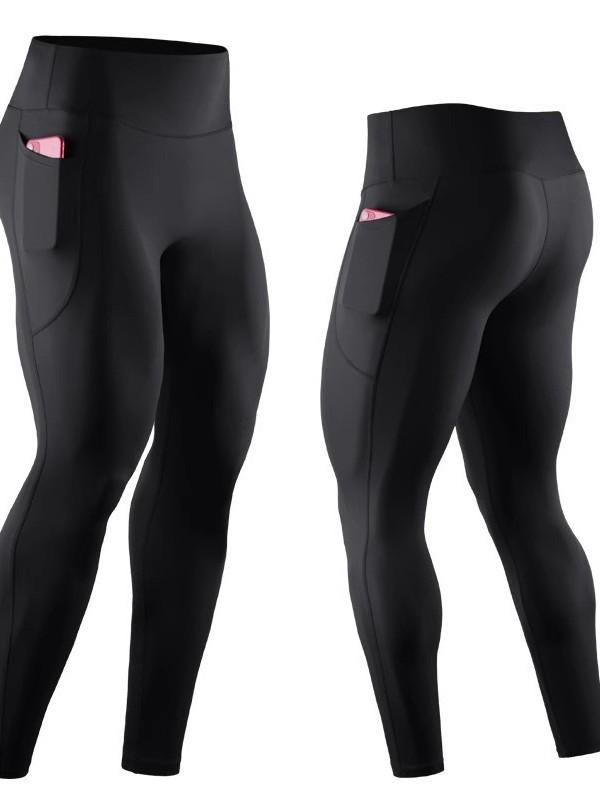 Men's High-Waisted Compression Yoga Leggings for Sports and Fitness