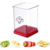 Fruchtschneider Tasse Multifunktionaler Obst- und Gemüseschneider Schnell Tragbares Schneide-Küchengerät für Ei Banane Erdbeere