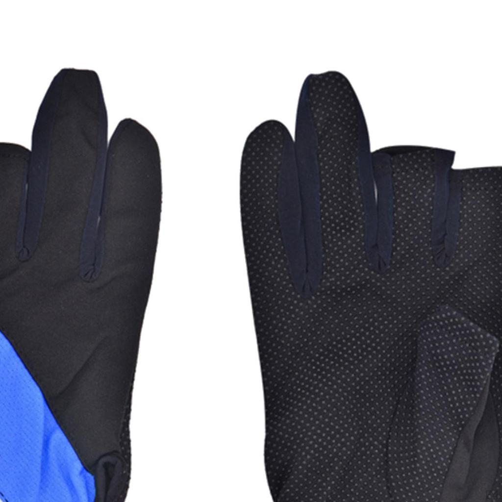3 Cut Finger Gloves Cycling Fingerless Protective for Picnic Kayaking Motorcycling