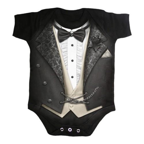 Spiral Direct Baby Tuxedo Babygrow