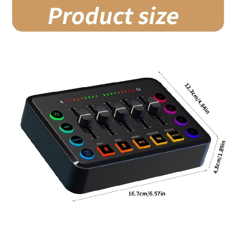 F9 Live Sound Card Auditory Mixing Console with Wireless Auto Pairing Enhances Singing and Recording Experience