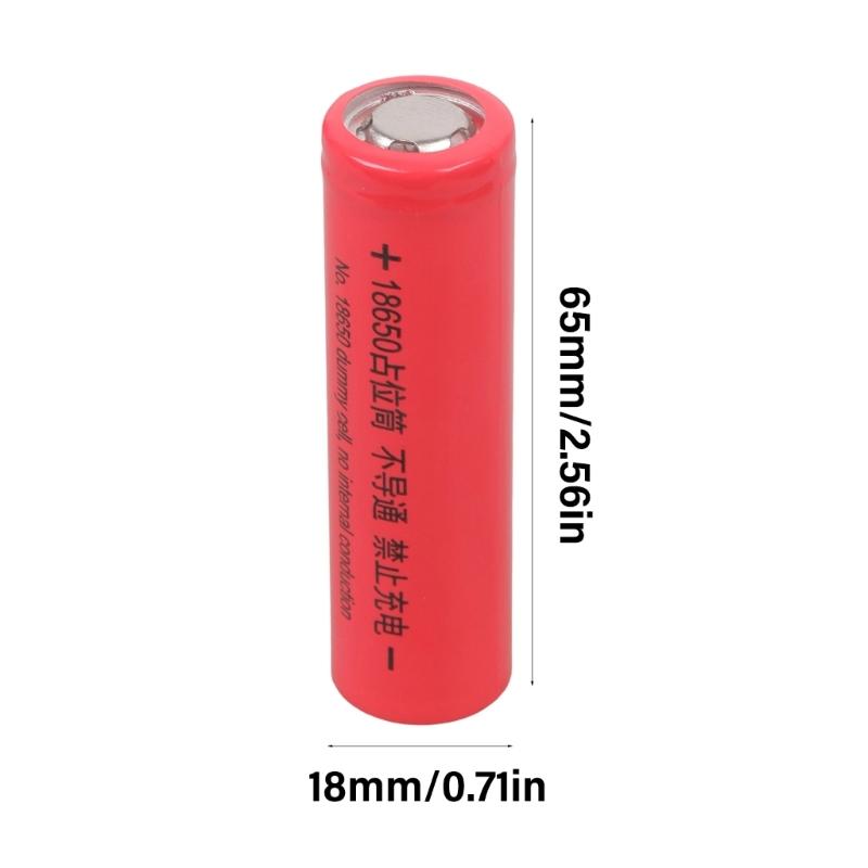 18650 Battery Eliminators Connectors 0V NonConductive Placeholders For LED Lights Fan Speakers Power Supply