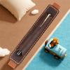 Elastic Band Pen Case Holder Crazy Horse Leather Portable Pen Pouch Leather Pencil Bag  Anime Fan